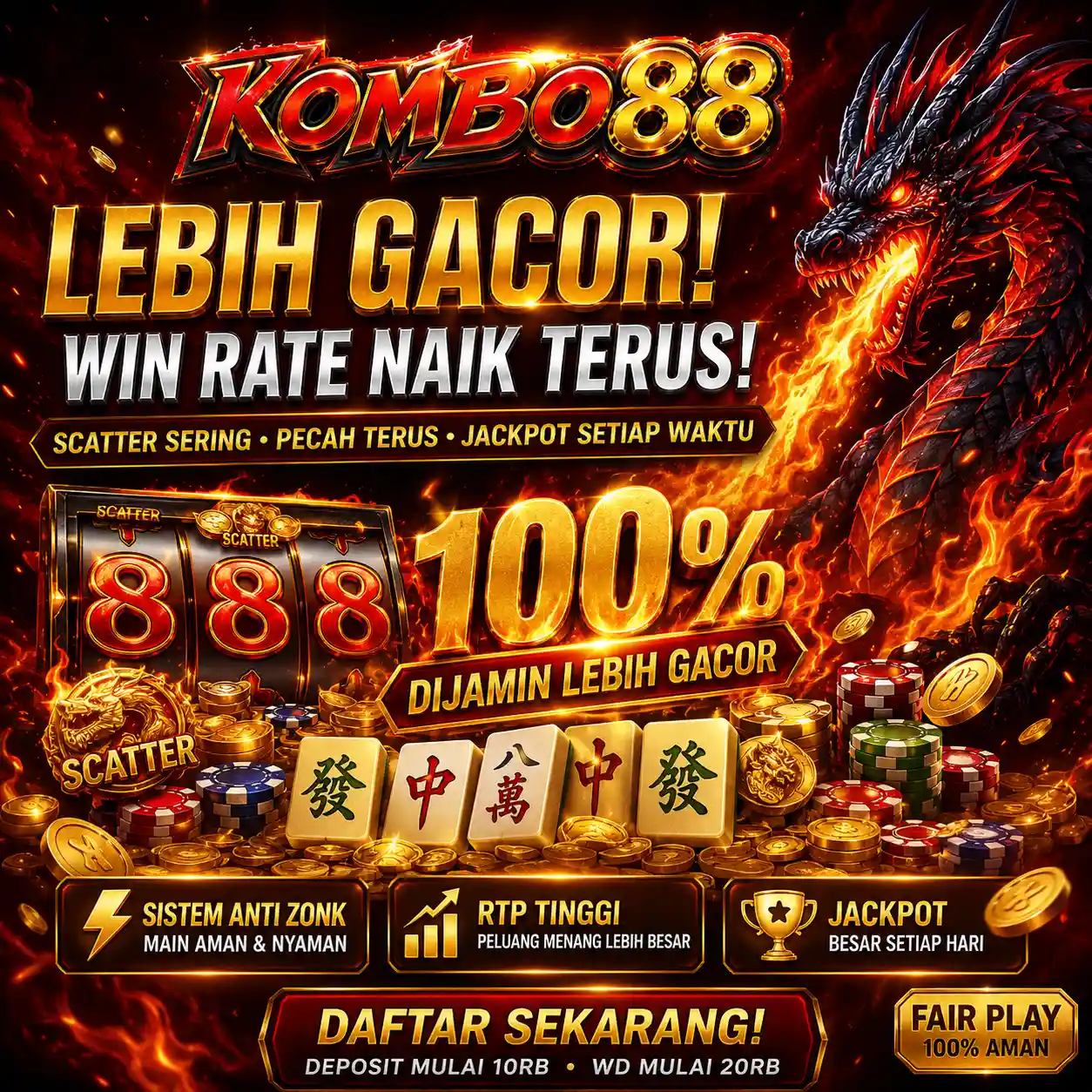 KOMBO88 : Tempat Main Anti Gimmick Buat Pengguna yang Udah Bosan Sama yang Ribet